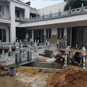 庭院青石護(hù)欄